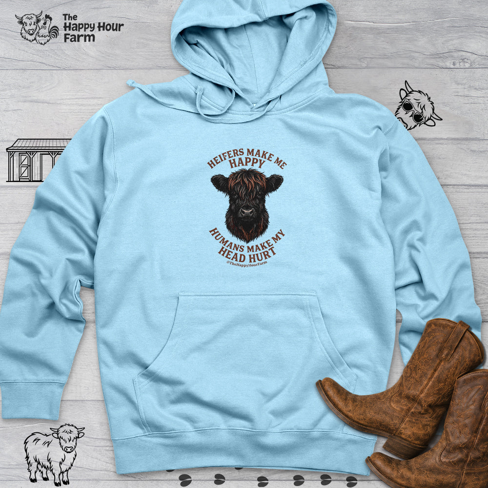 Heifer Маkе Me Happy Hooded Sweatshirt