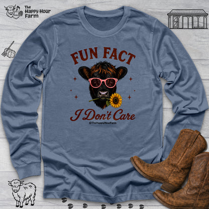 Fun Fact I Don't Care Long Sleeve