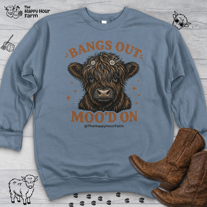 Bangs Out Moo'd On Sweatshirt