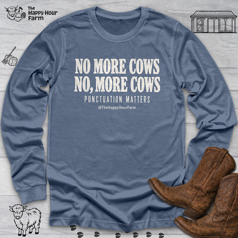 Punctuation Matters Cow Long Sleeve
