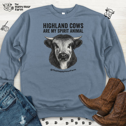 Highland Cows Are My Spirit Animal Sweatshirt