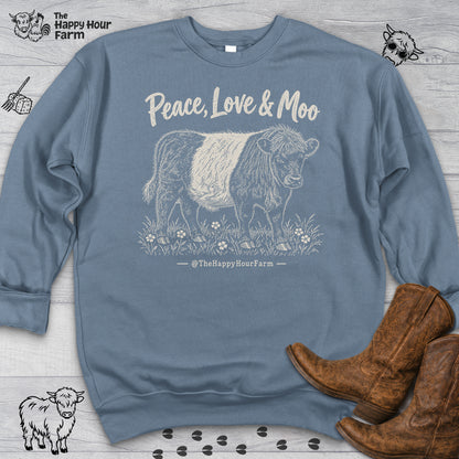 Peace, Love & Moo Sweatshirt