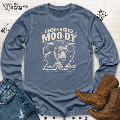 Unbothered Moo-Dy Leave Me Alone Long Sleeve
