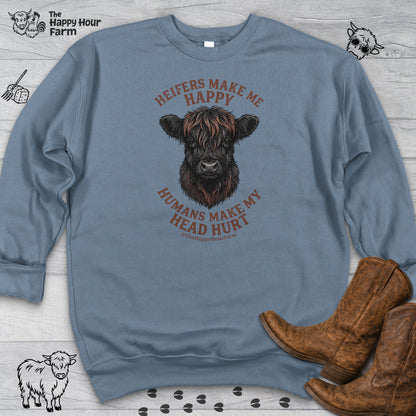 Heifer Маkе Me Happy Sweatshirt