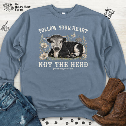 Follow Your Heart Not the Herd Sweatshirt