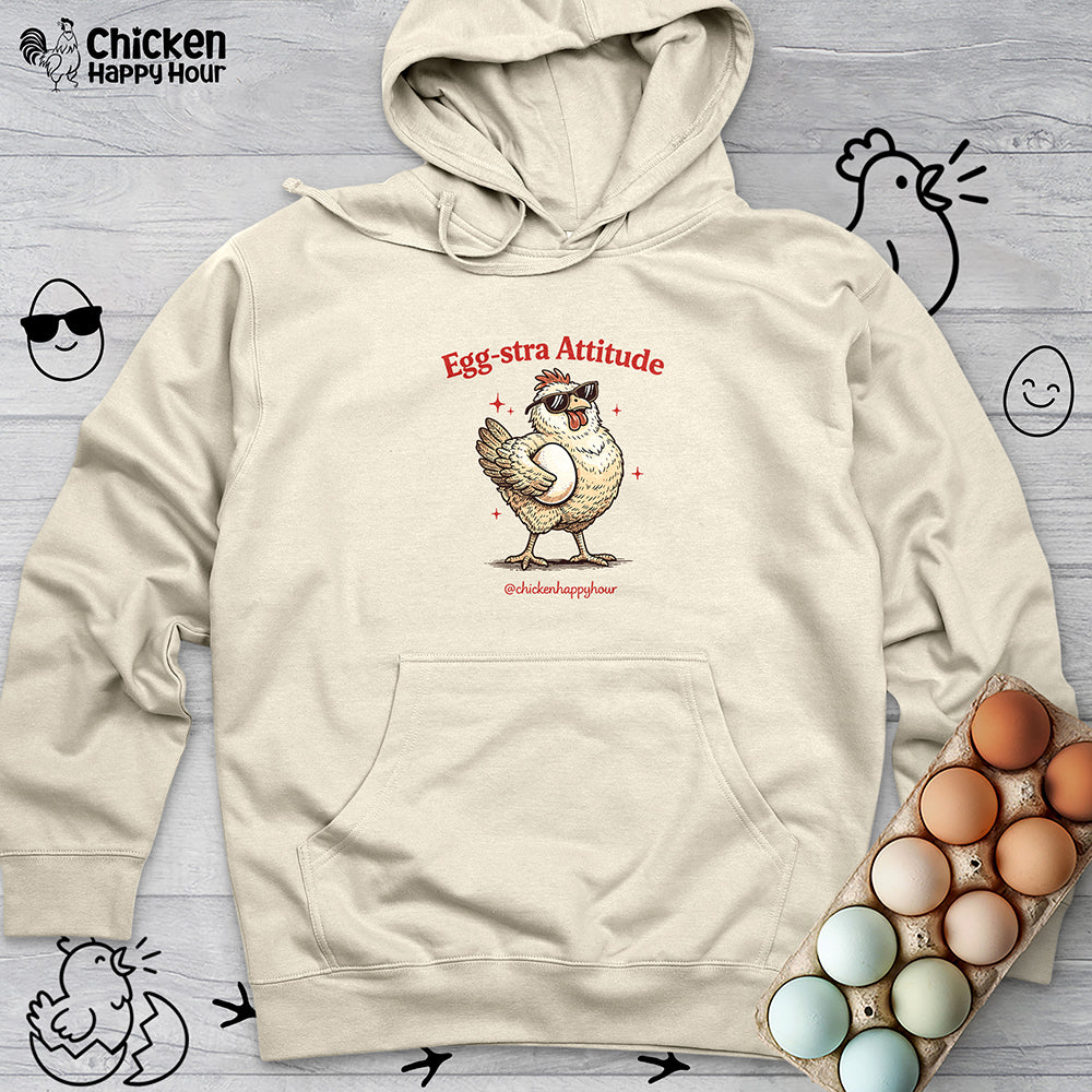 Egg-stra Attitude Hooded Sweatshirt
