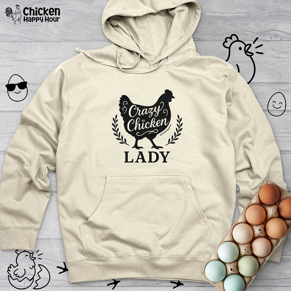 Crazy Chicken Lady Hooded Sweatshirt
