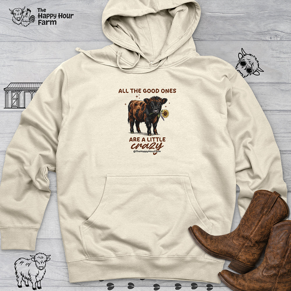 All the Good Ones Are a Little Crazy Hooded Sweatshirt
