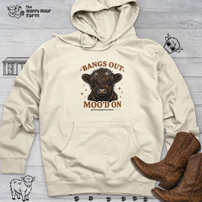 Bangs Out Moo'd On Hooded Sweatshirt
