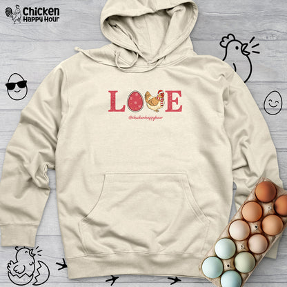 Love Chicken Hooded Sweatshirt