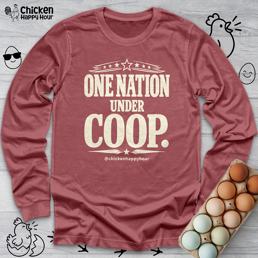 One Nation Under Coop Long Sleeve
