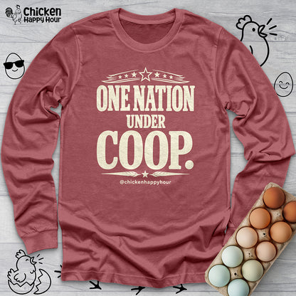 One Nation Under Coop Long Sleeve