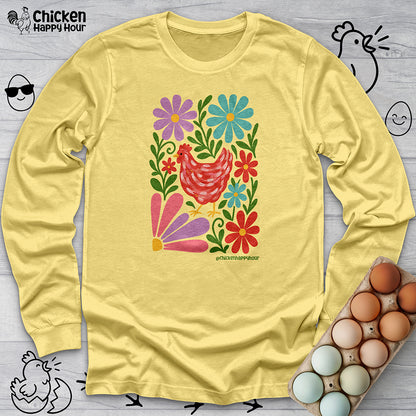 Chicken Blooms Long Sleeve