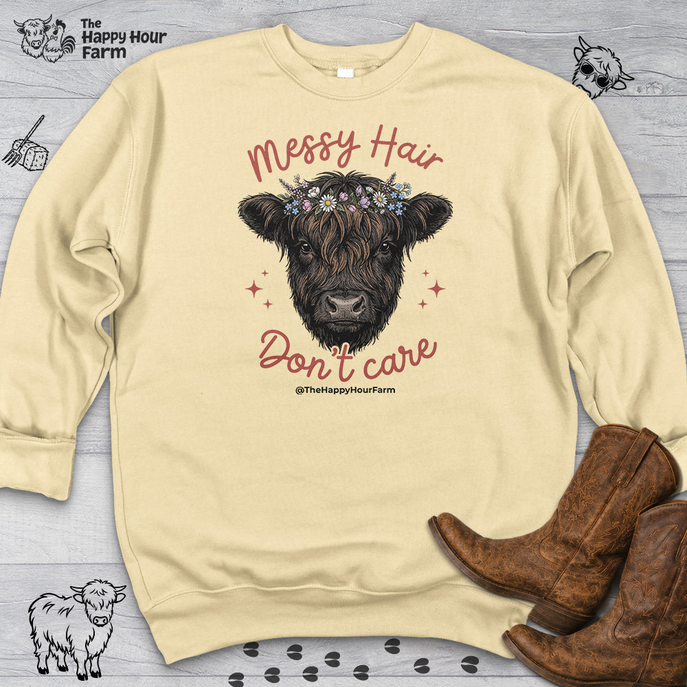 Messy Hair, Don't Care Sweatshirt