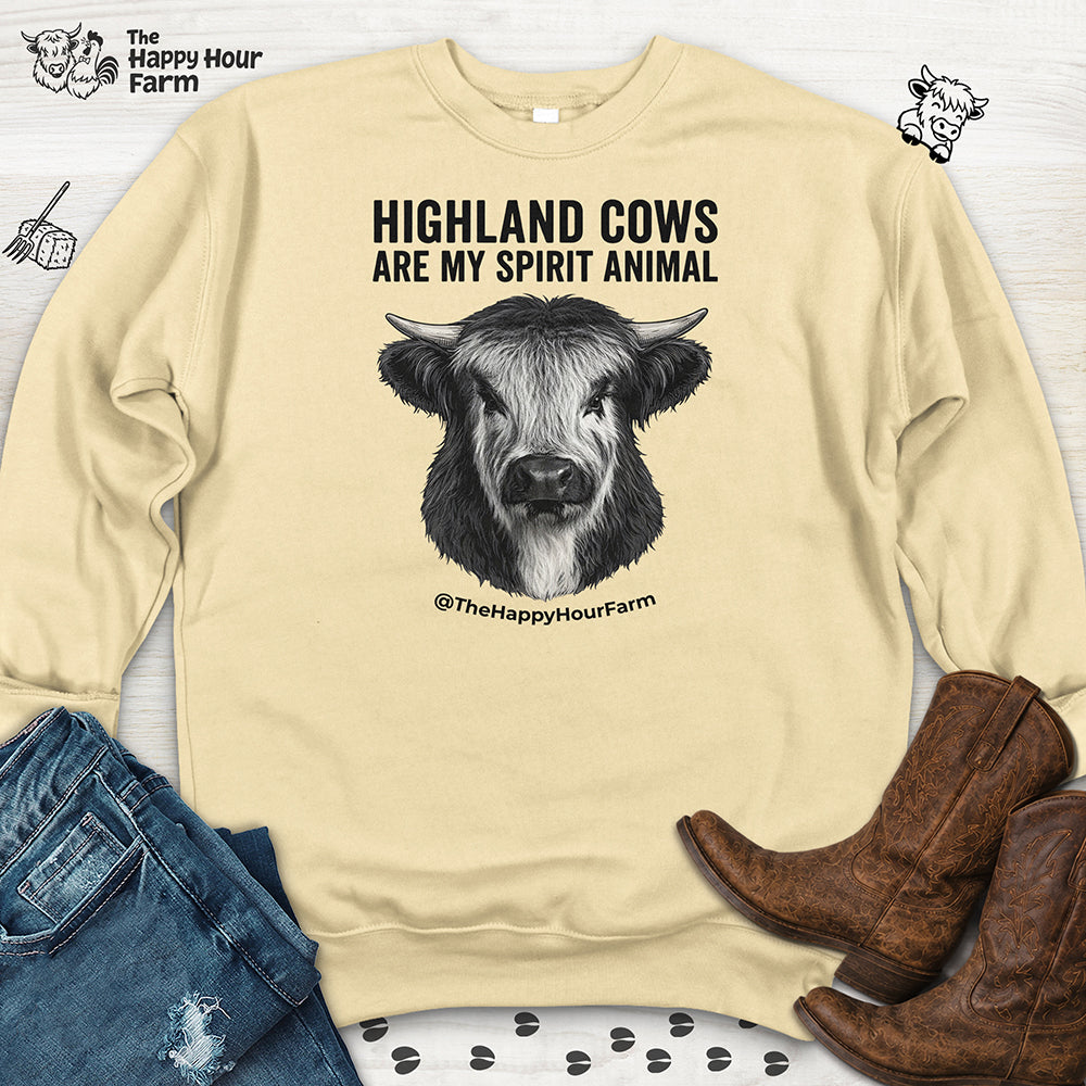 Highland Cows Are My Spirit Animal Sweatshirt