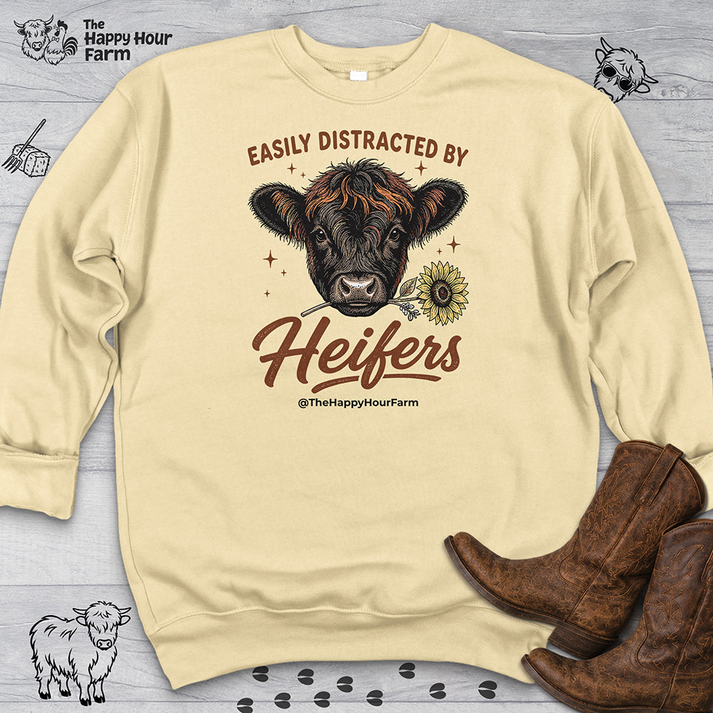 Easily Distracted by Heifer Sweatshirt