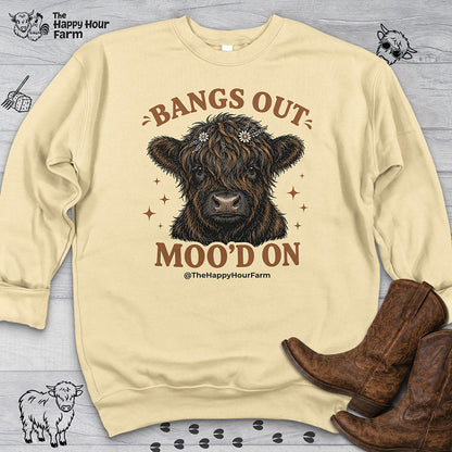 Bangs Out Moo'd On Sweatshirt