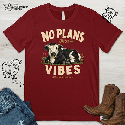 No Plan Just Vibes Unisex Tee