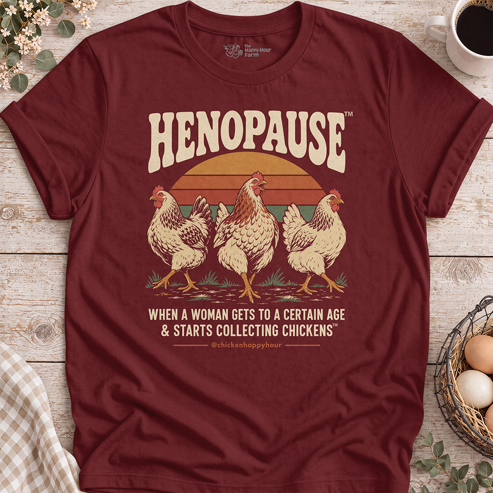 Henopause® – Retro Flock Era Unisex Tee