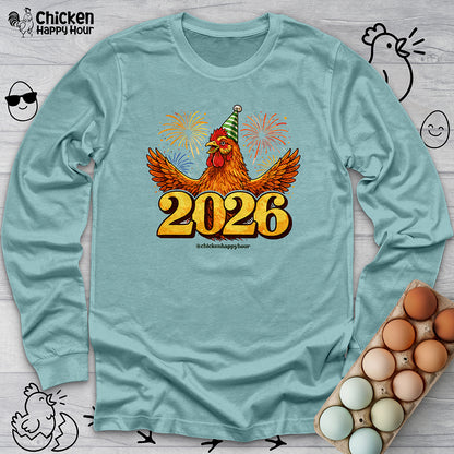 New Year Chicken 2026 Long Sleeve
