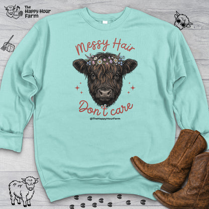 Messy Hair, Don't Care Sweatshirt