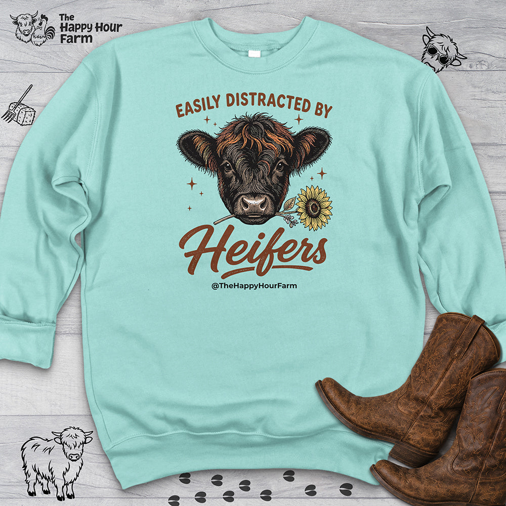Easily Distracted by Heifer Sweatshirt