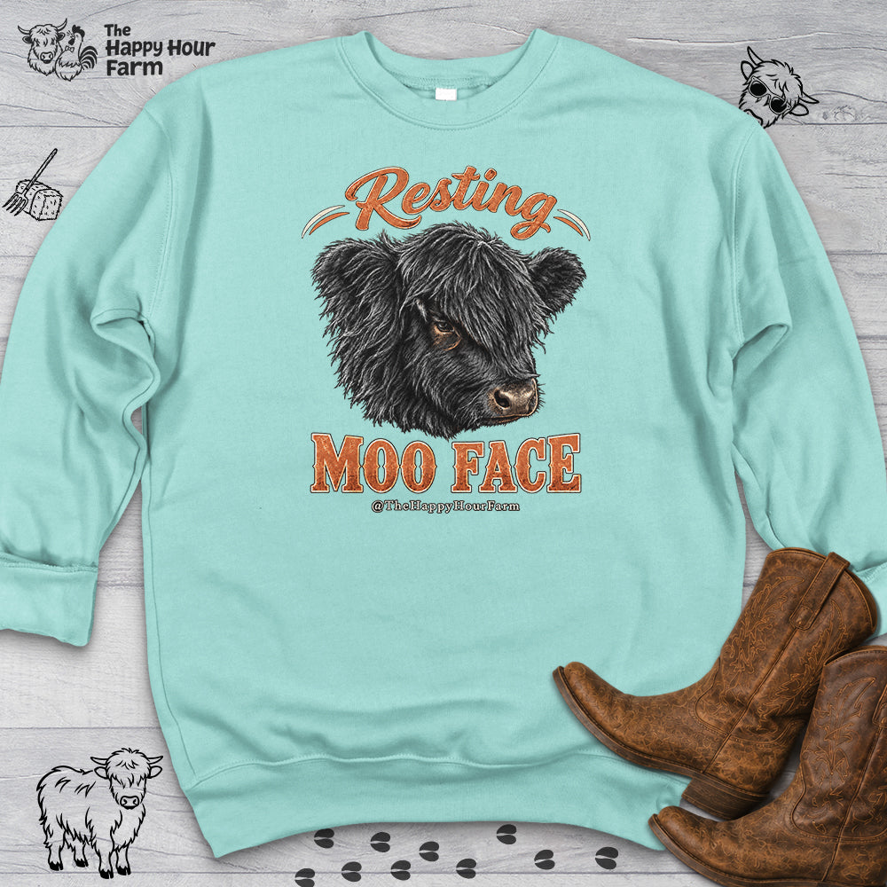 Resting MOO FACE Sweatshirt