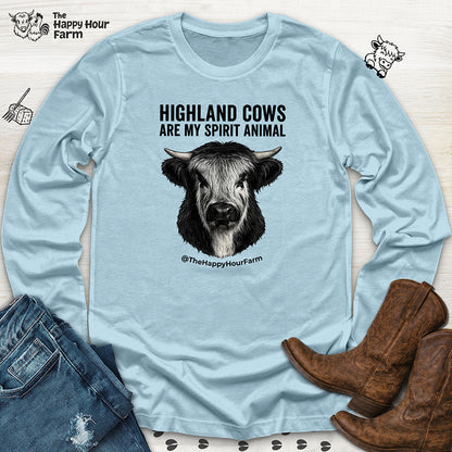 Highland Cows Are My Spirit Animal Long Sleeve