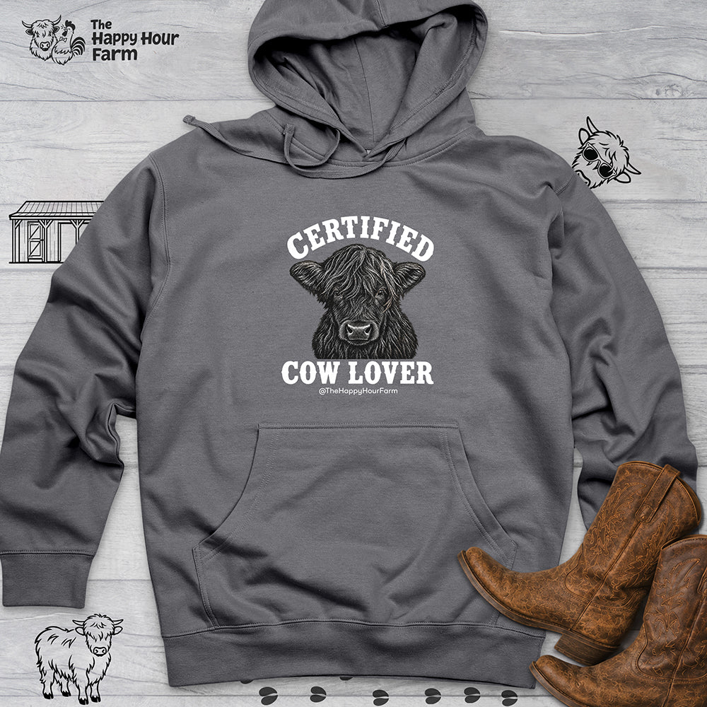 Certified Cow Lover Hooded Sweatshirt