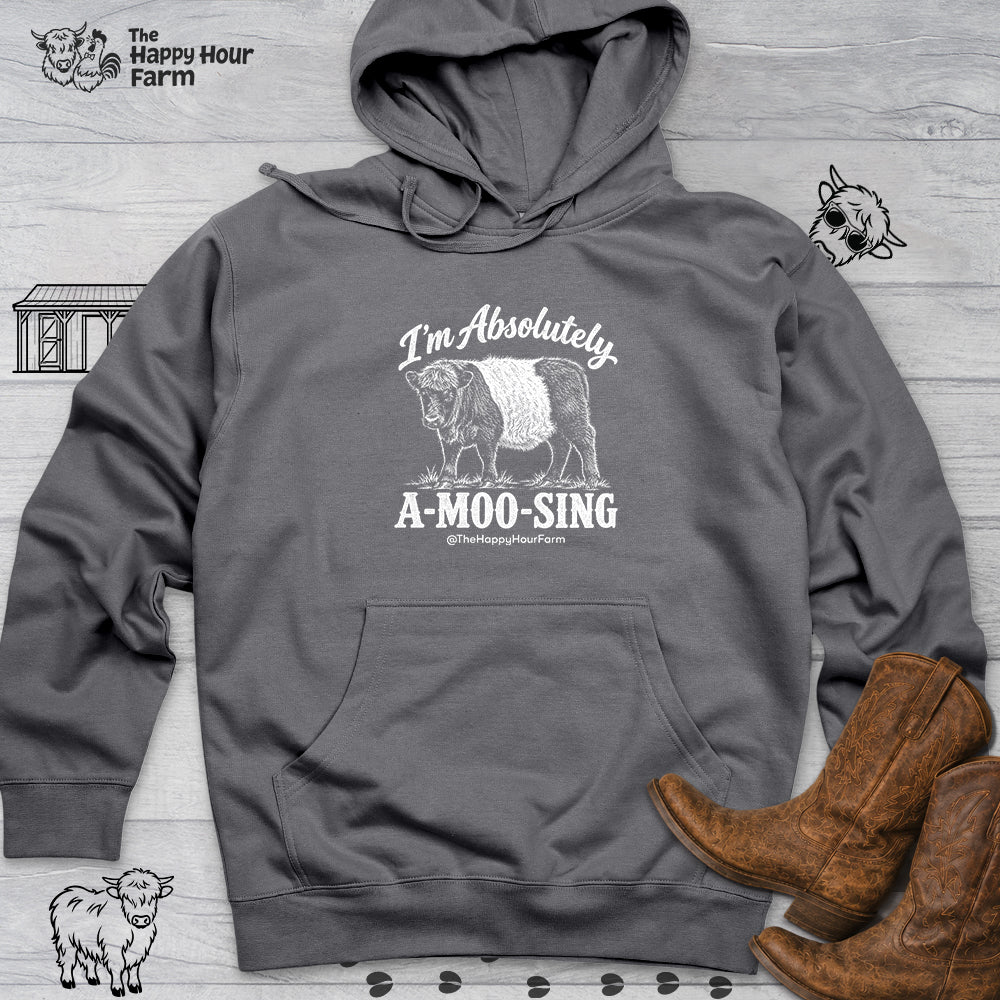 I'm Absolutely A-MOO-SING Hooded Sweatshirt