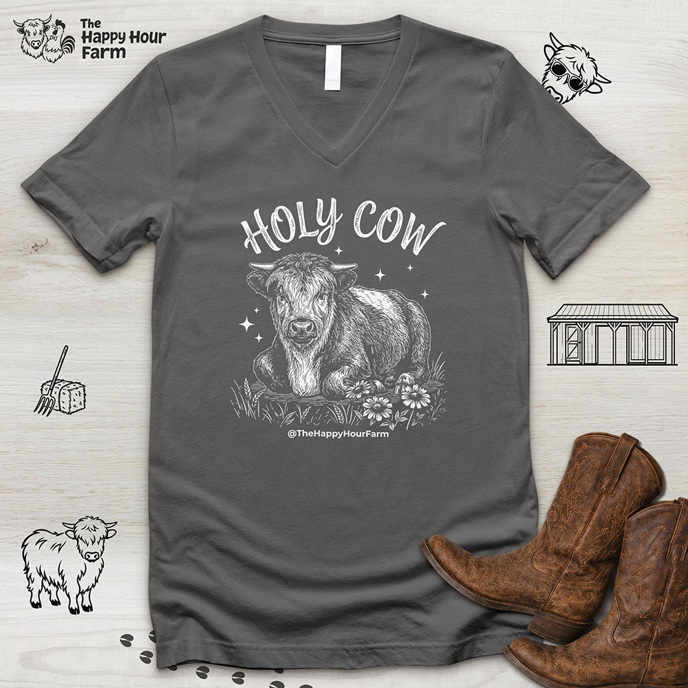 Holy Cow V-Neck Tee