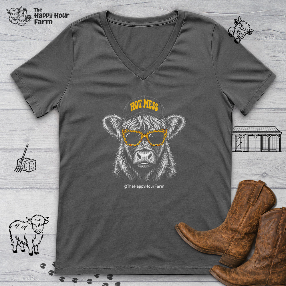 Hot Mess V-Neck Tee