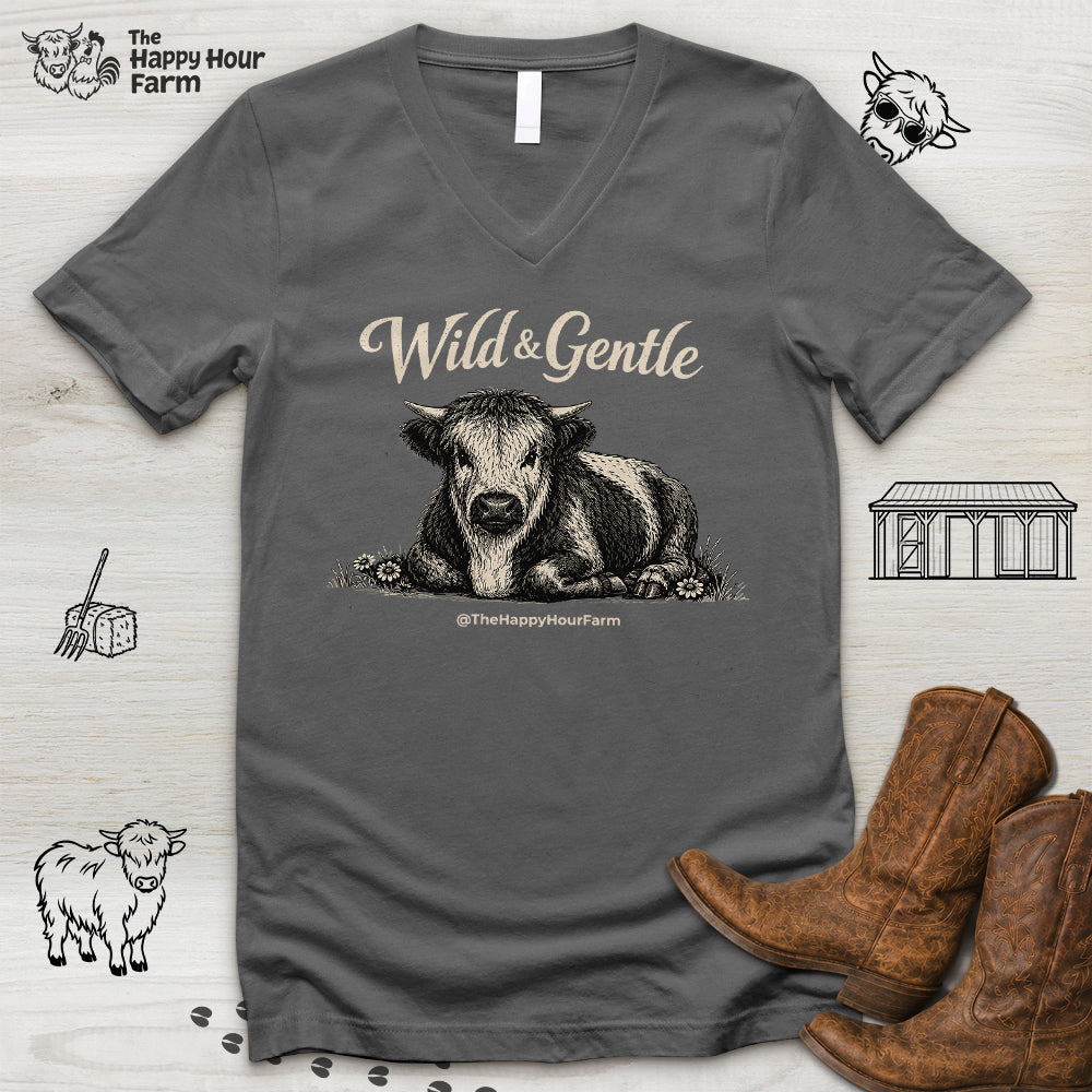 Wild & Gentle V-Neck Tee