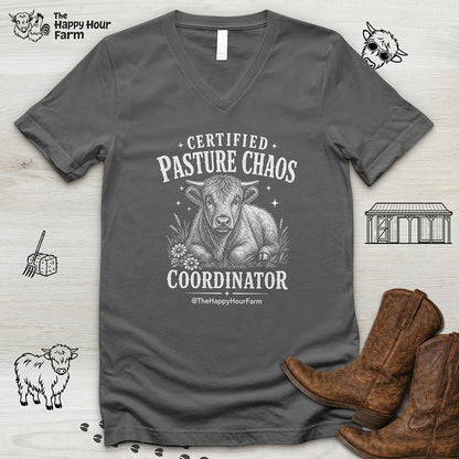 Certified Pasture Chaos Coordinator V-Neck Tee