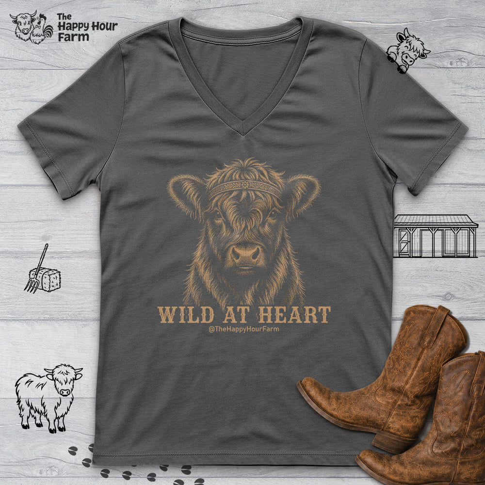Wild at Heart V-Neck Tee