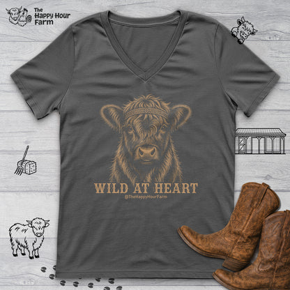 Wild at Heart V-Neck Tee