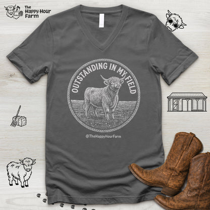 Outstanding In My Field V-Neck Tee