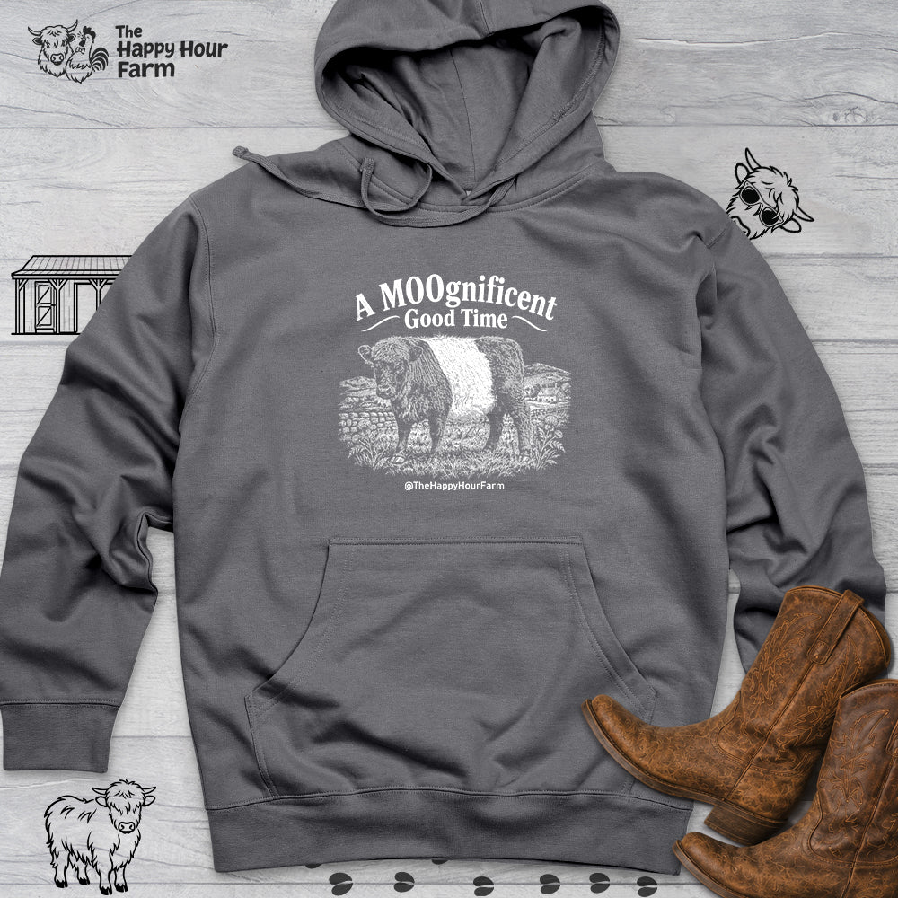 A MOOgnificent Good Time Hooded Sweatshirt