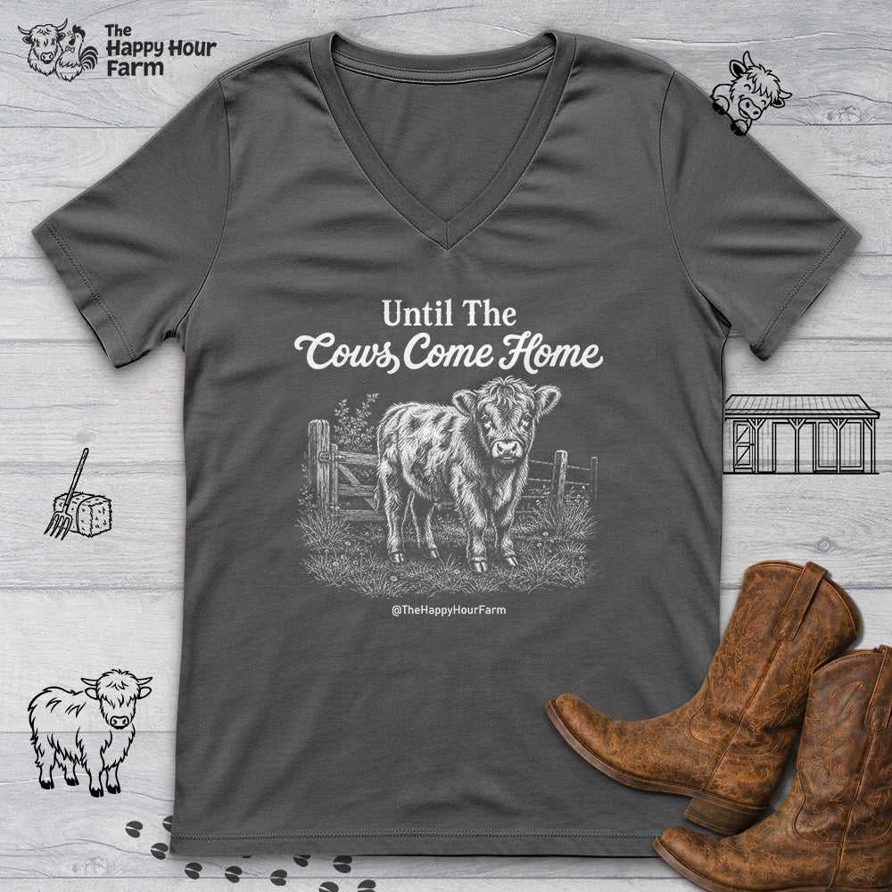 Until The Cows Come Home V-Neck Tee