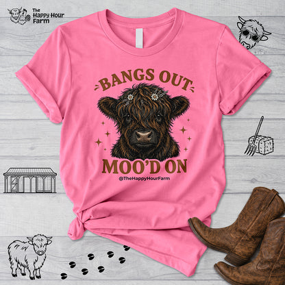 Bangs Out Moo'd On Unisex Tee