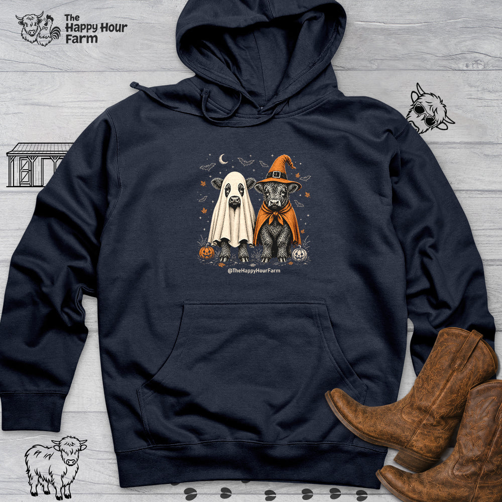 Halloween Cow Hooded Sweatshirt