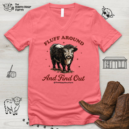 Fluff Around & Find Out V-Neck Tee