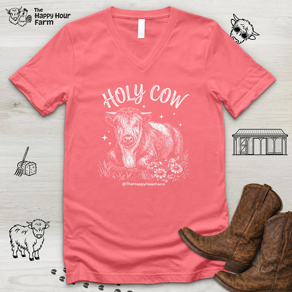 Holy Cow V-Neck Tee