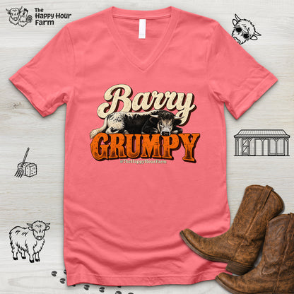 Barry Grumpy V-Neck Tee