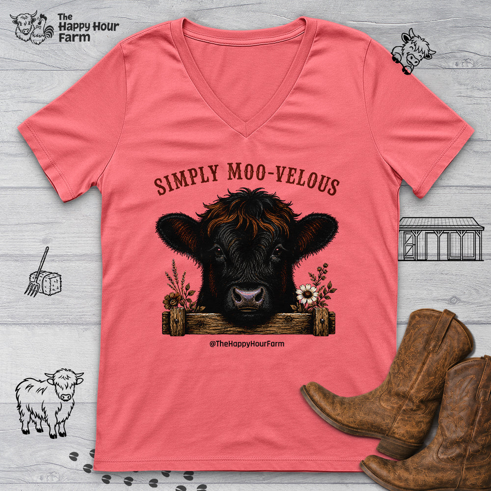 Simply Moo-Velous V-Neck Tee