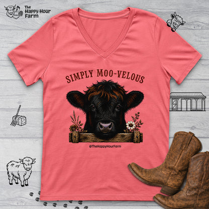 Simply Moo-Velous V-Neck Tee