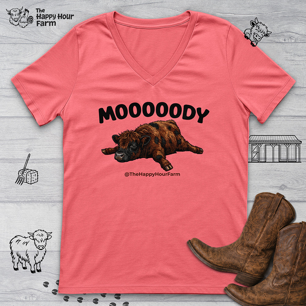 Mooooody V-Neck Tee