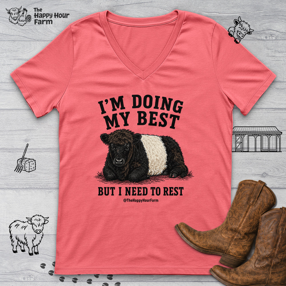I'm Doing My Best V-Neck Tee