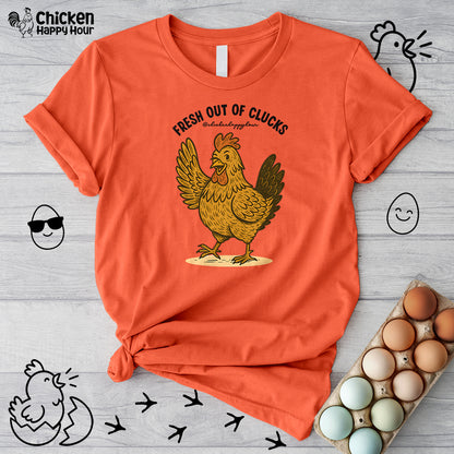 FRESH OUT OF CLUCKS Unisex Tee