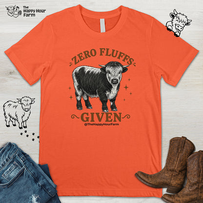 Zero Fluffs Given Unisex Tee